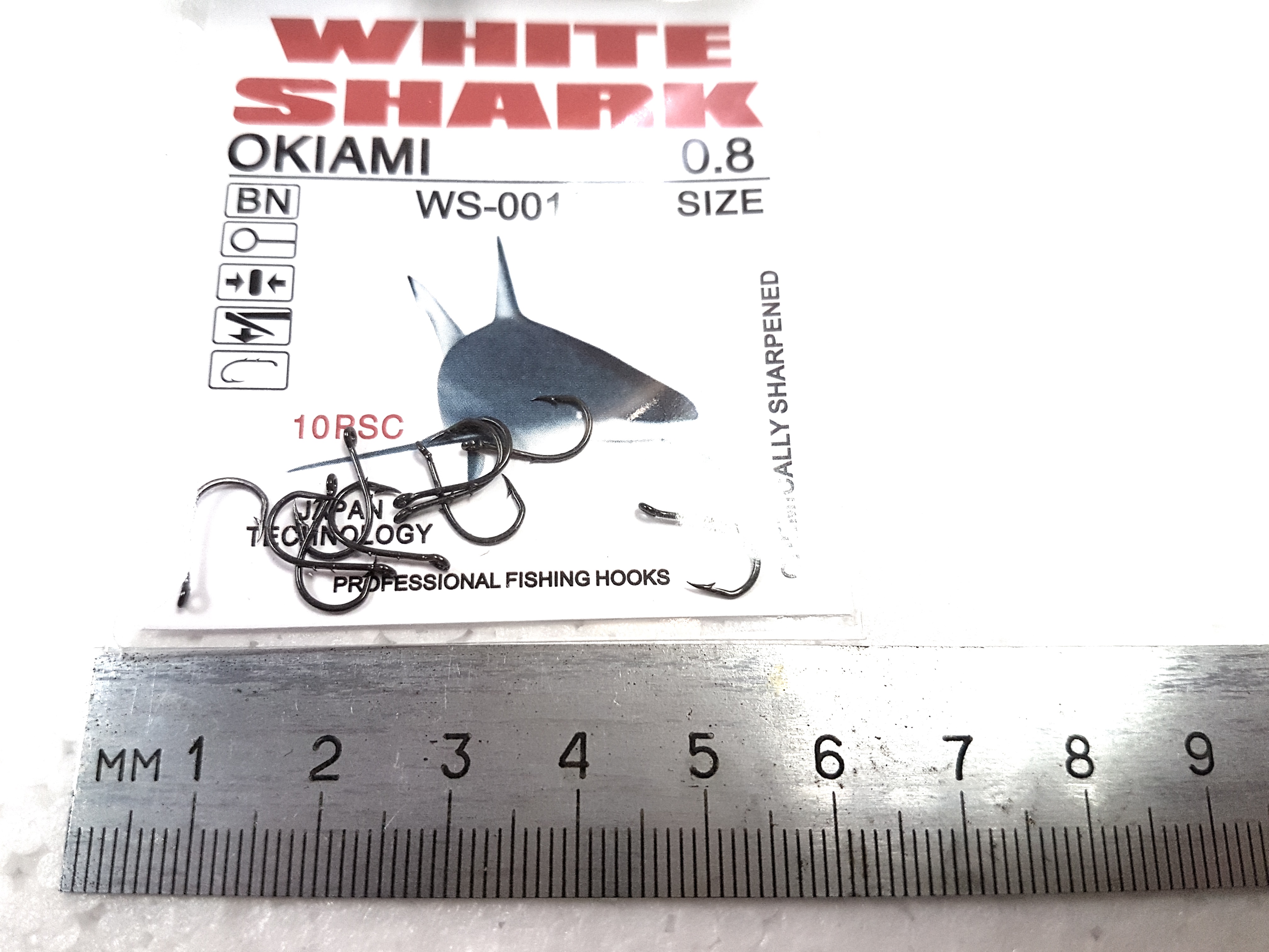Крючки White Shark OKIAMI WS-0011 SIZE 0,8 (10 шт. в уп.)