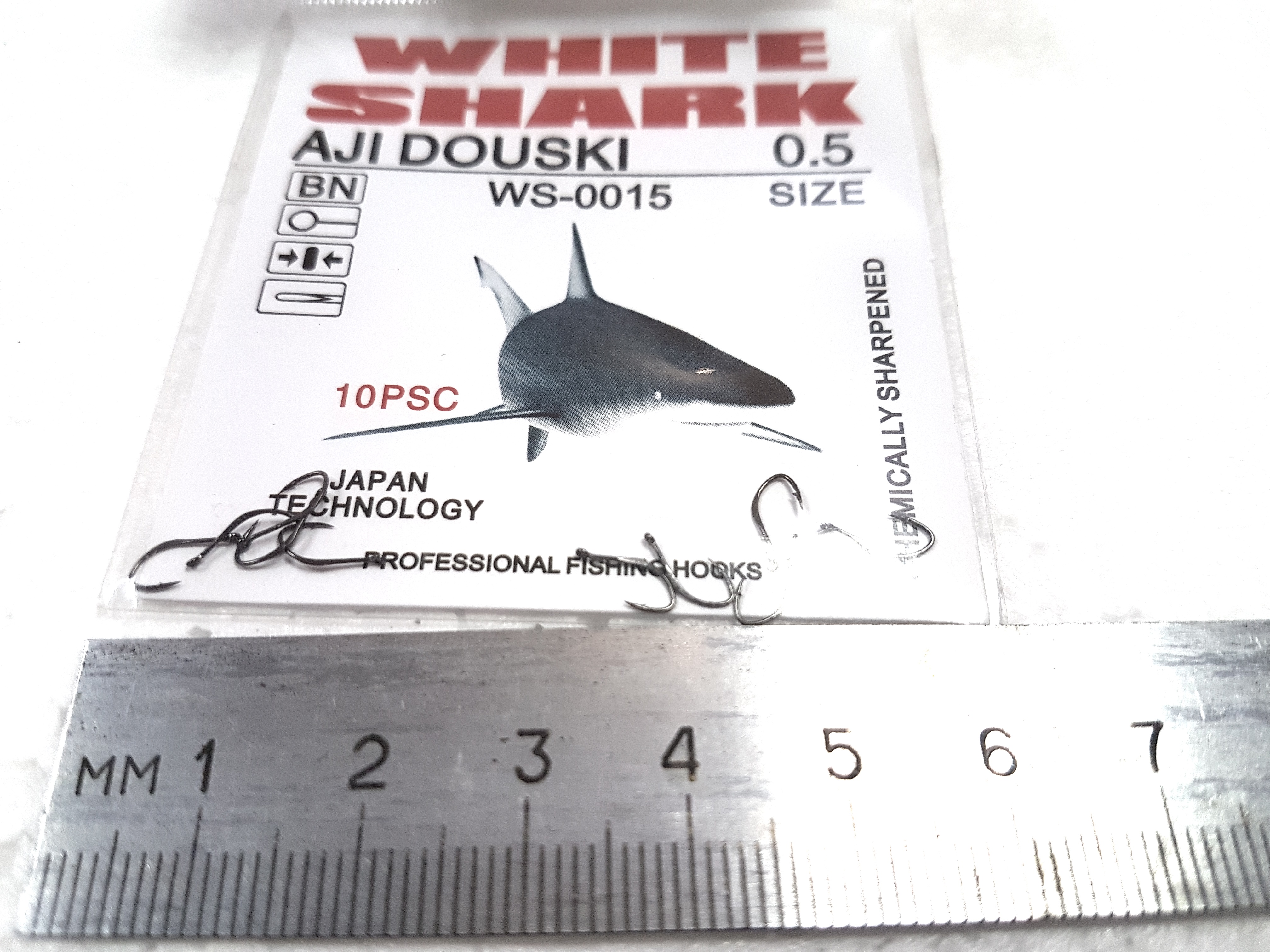 Крючки White Shark AJI DOUSKI WS-0015 SIZE 0.5 (10 шт. в уп.)