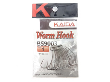 Крючки офсетные Kaida Worm Hook BS9003 №3, 12 шт в уп