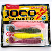 Виброхвосты съедоб. плав. Lucky John  Pro Series JOCO SHAKER 3.5in (08.89)/MIX1 4шт.